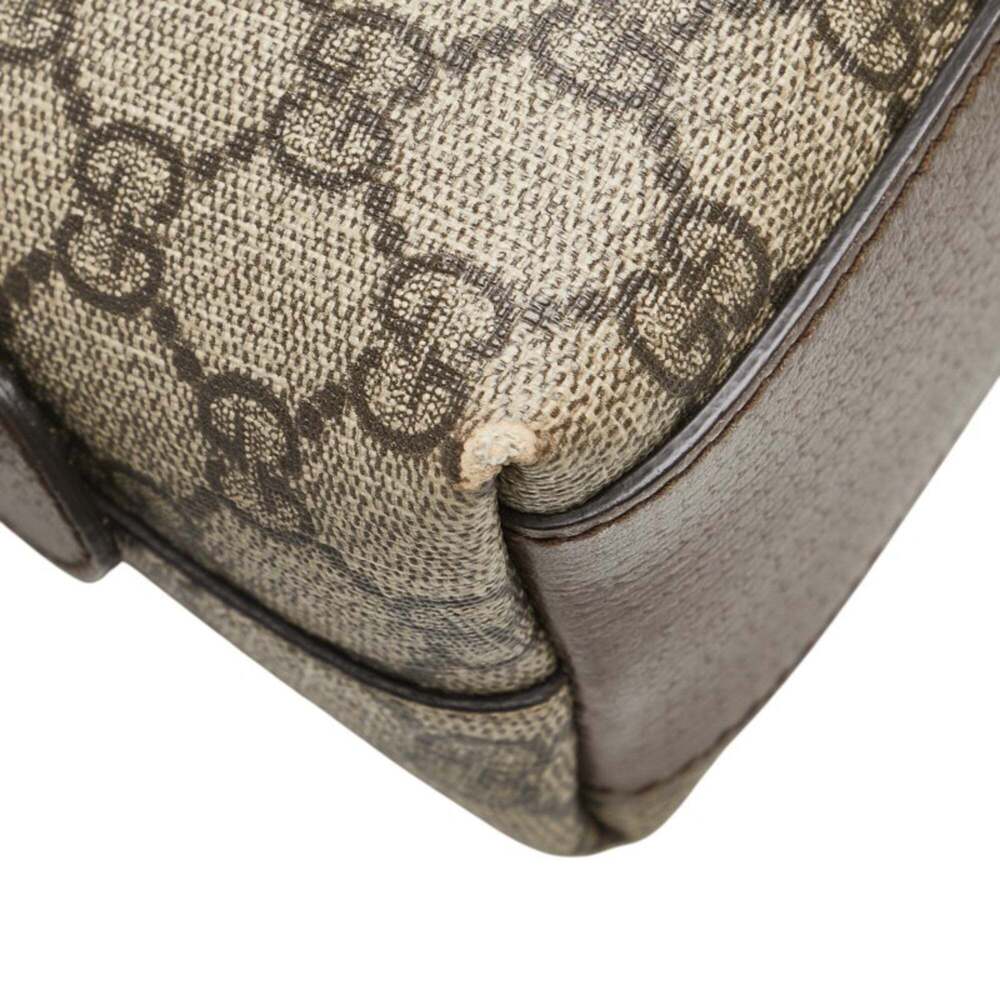 GUCCI Authentic Brown Leather Shoulder Bag - Picture 5 of 15